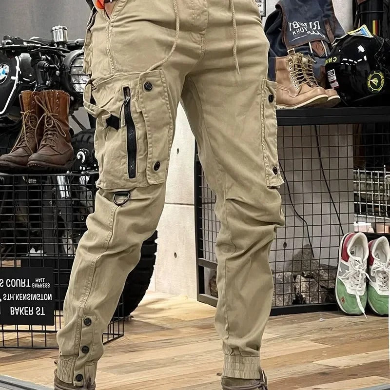 Pantaloni Cargo Elasticizzati in Elastan