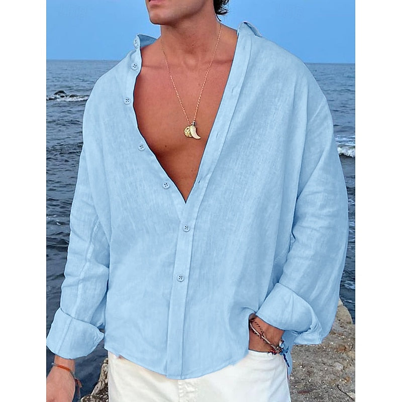 Lorenzo - Camicia in Lino da Uomo