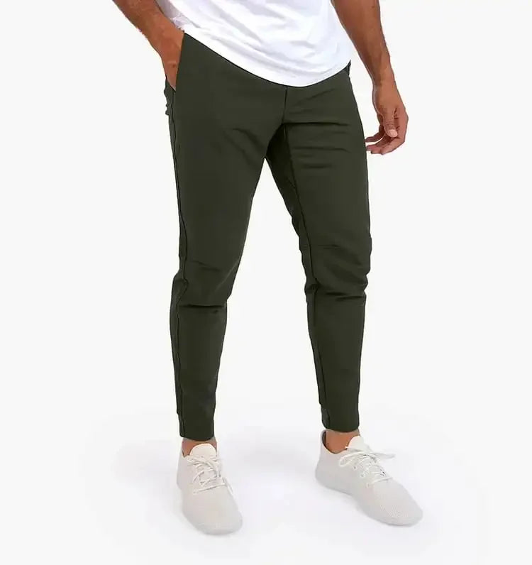 Pantaloni Comodi in Tessuto Elasticizzato