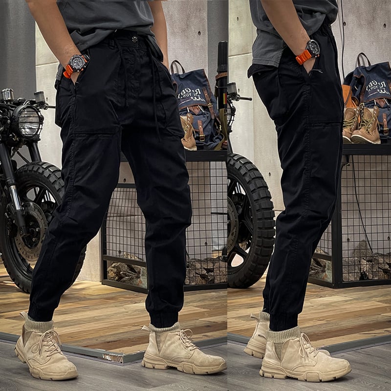 Pantaloni Cargo Elasticizzati in Spandex