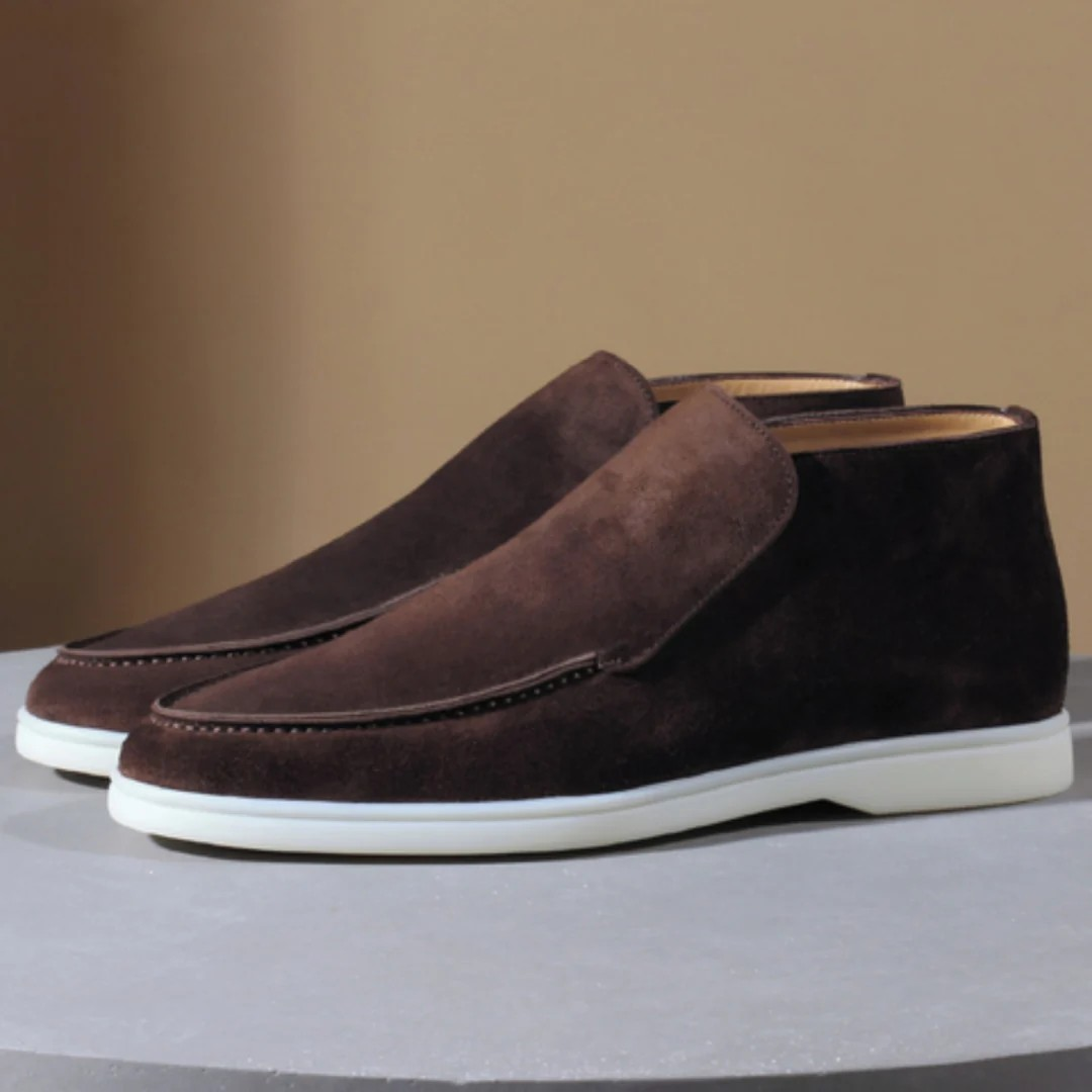 Mocassini in Suede Morbido Casual