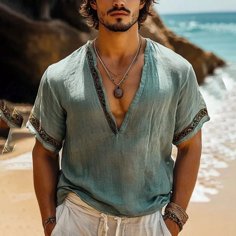 Valerio | Camicia estiva boho da uomoeren