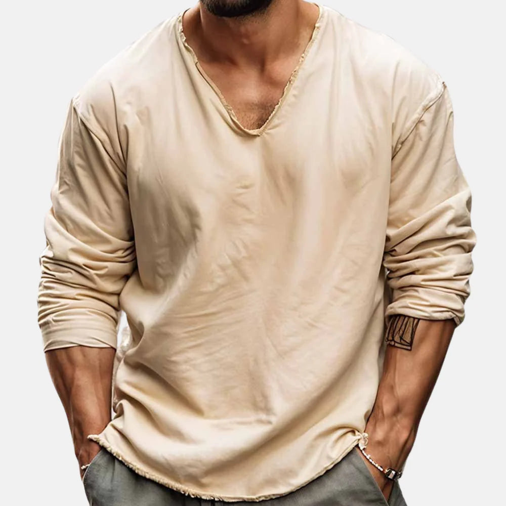 Emanuele | Elegante t-shirt a maniche lunghe