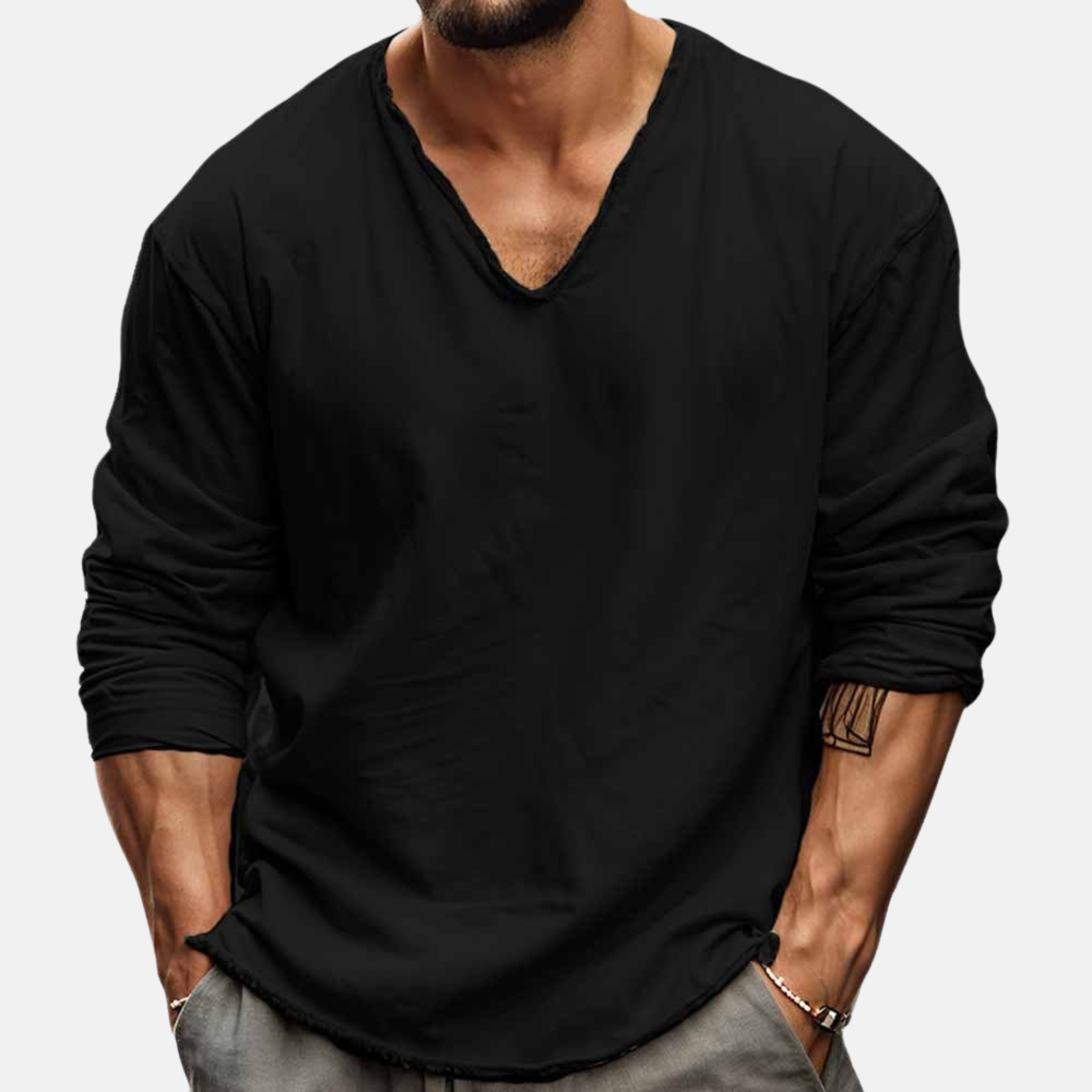 Emanuele | Elegante t-shirt a maniche lunghe