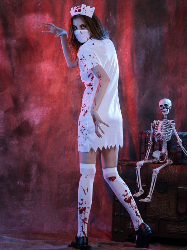 Costume da infermiera sanguinante di Halloween