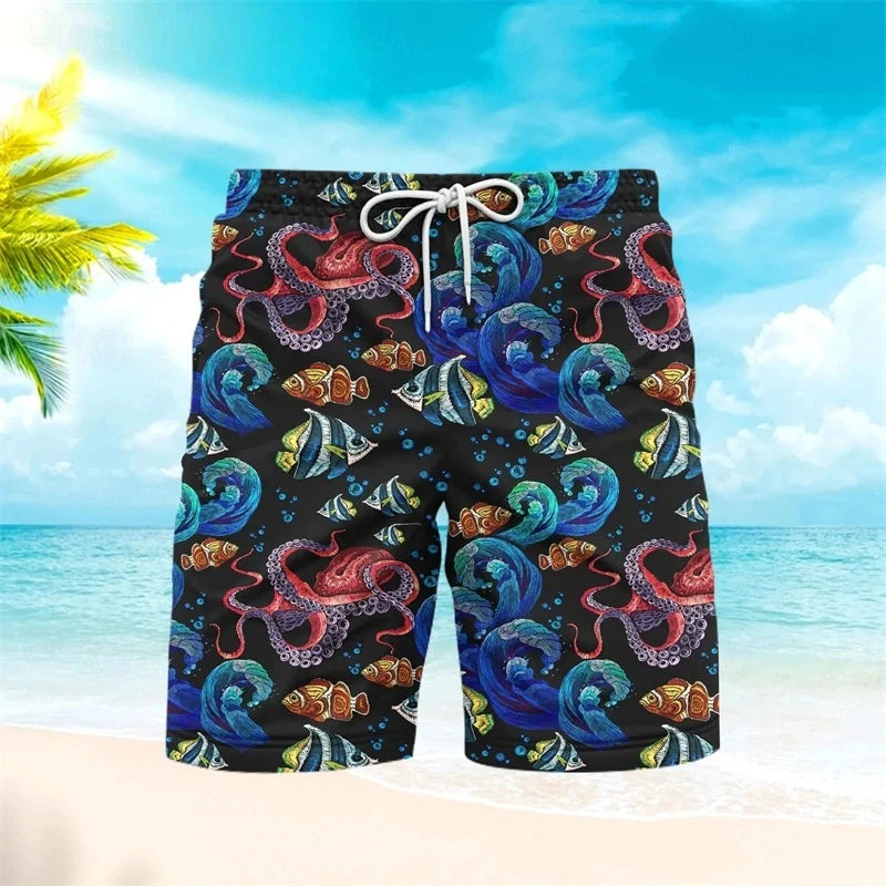 Slip da bagno stampato uomo estate spiaggia