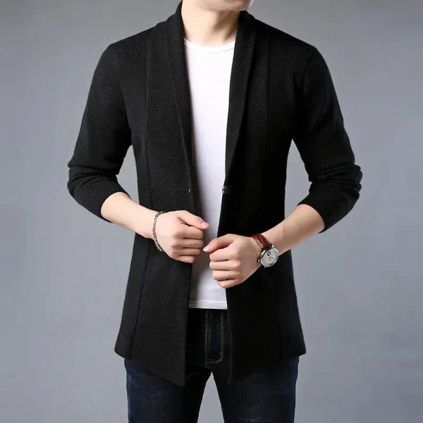 Matteo | Cardigan in lana a coste per uomo