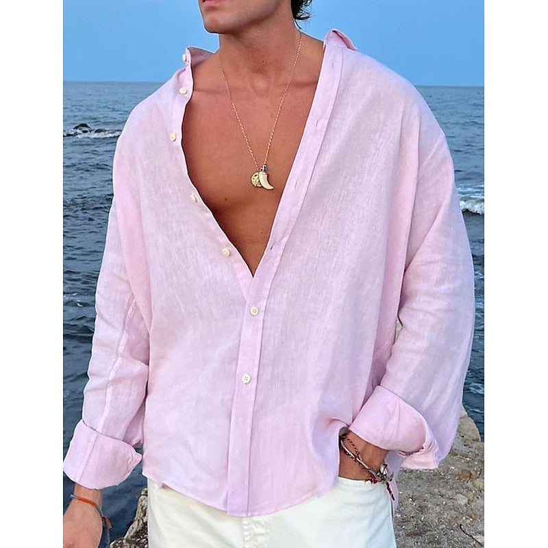Lorenzo - Camicia in Lino da Uomo
