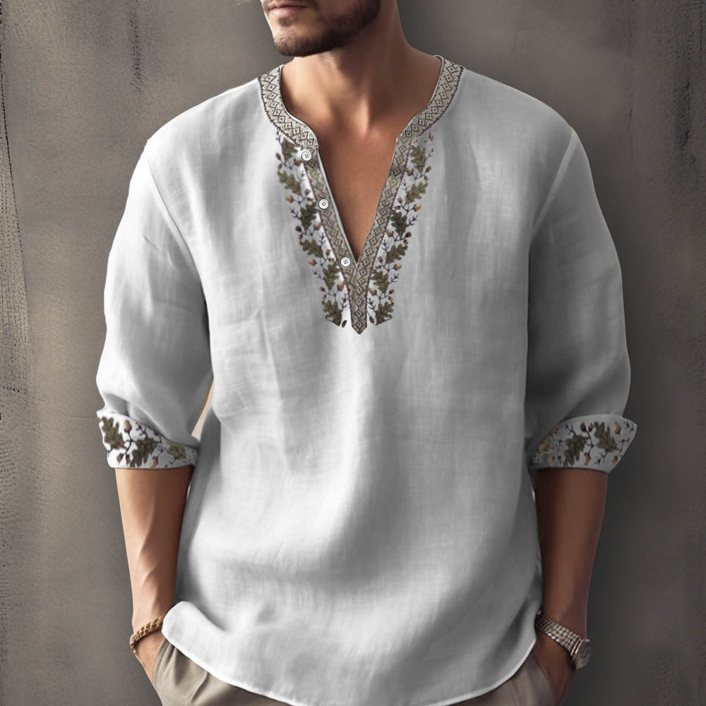 Stefano - Camicia casual estiva con maniche lunghe