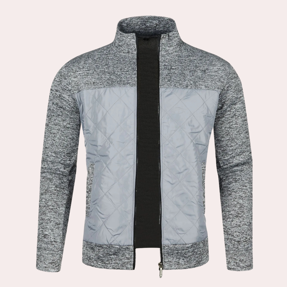 Alberto | Cardigan moderno con zip per uomo