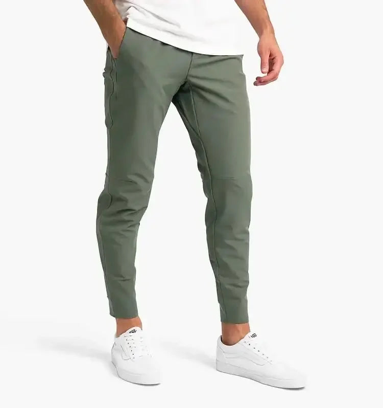 Pantaloni Comodi in Tessuto Elasticizzato
