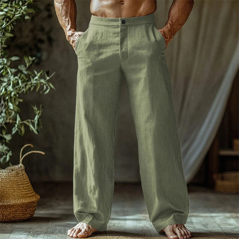 Gaetano | Pantalone estivo in lino per uomo