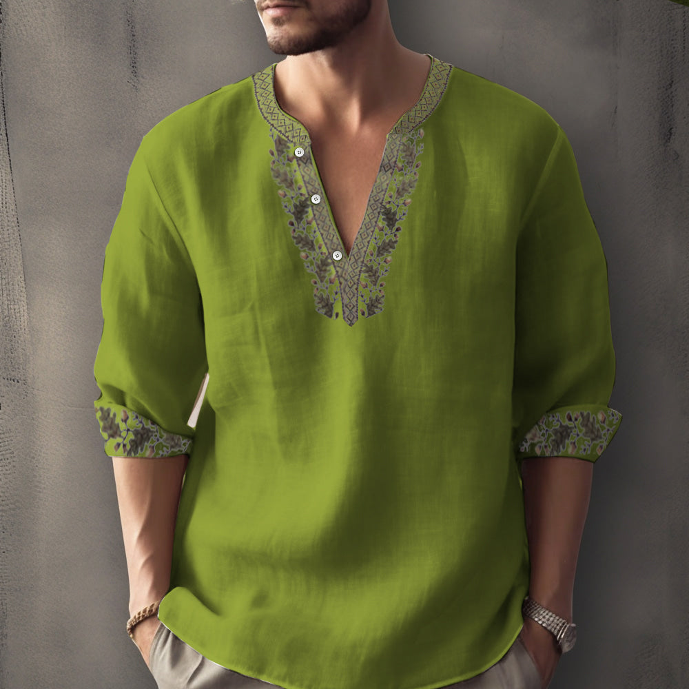 Stefano - Camicia casual estiva con maniche lunghe