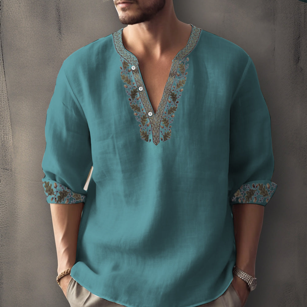 Stefano - Camicia casual estiva con maniche lunghe