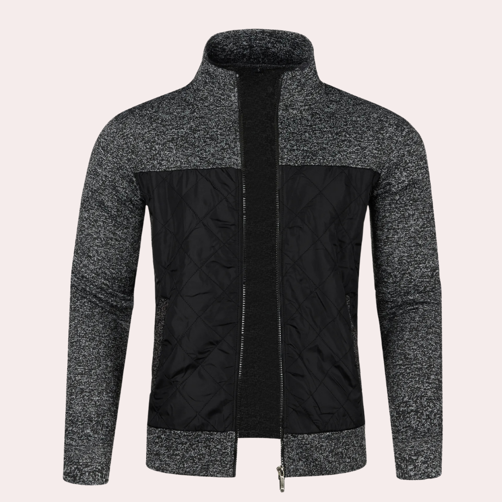 Alberto | Cardigan moderno con zip per uomo