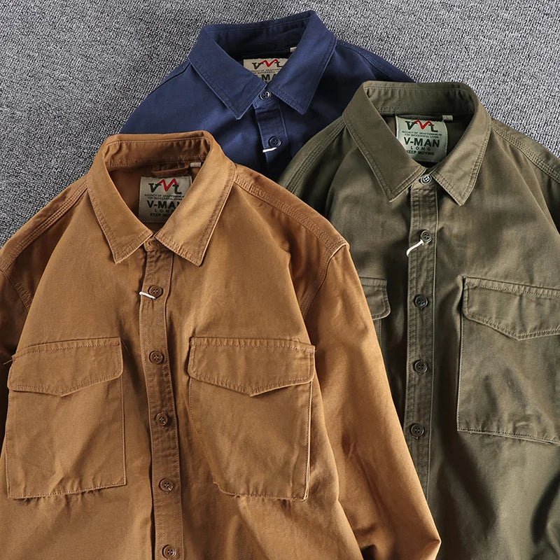 Camicia Utility Elegante Uomo