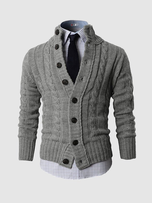 Riccardo | Cardigan invernale con bottoni per uomo