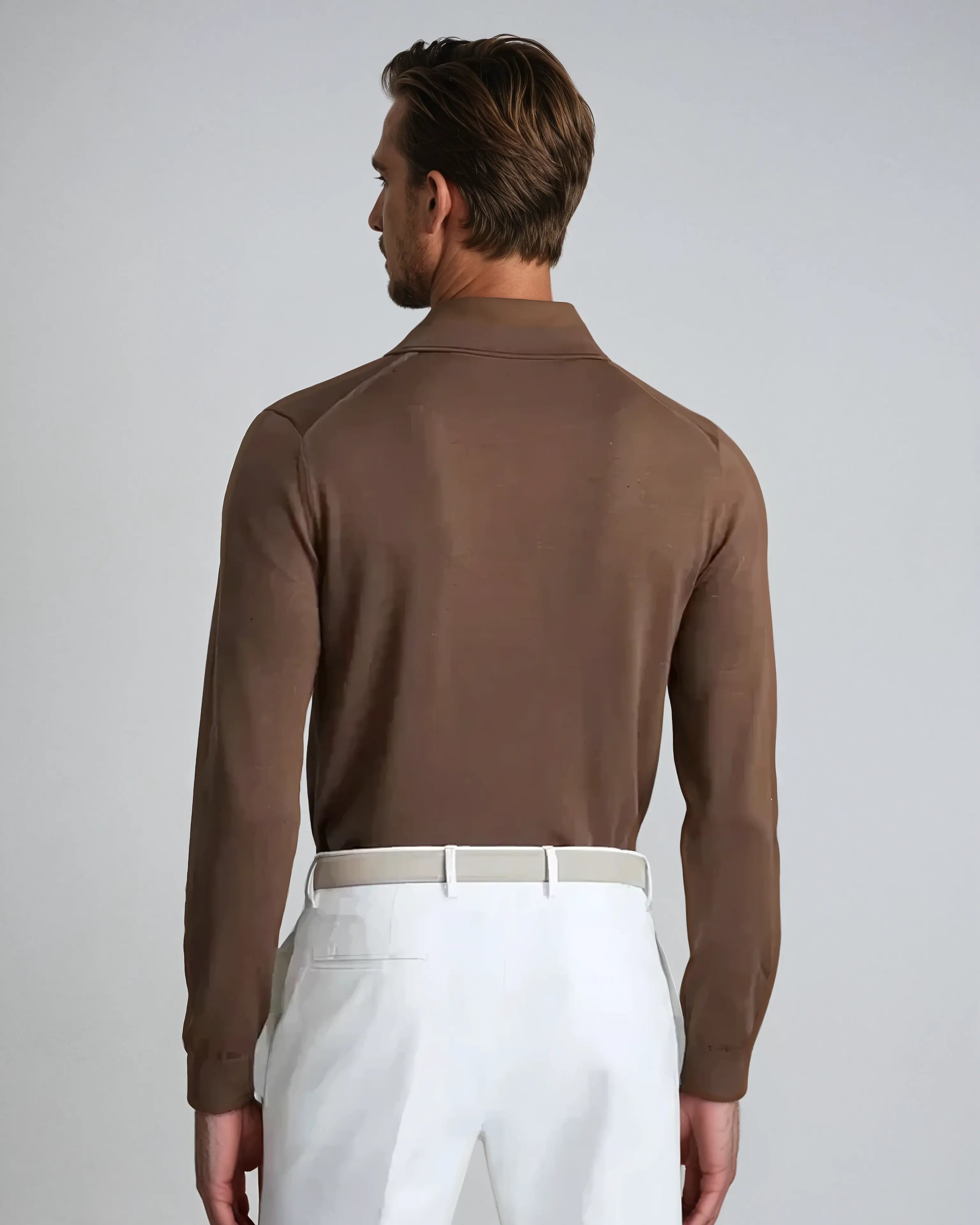 Polo Elegante a Maniche Lunghe