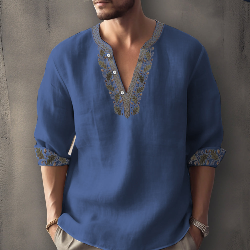 Stefano - Camicia casual estiva con maniche lunghe
