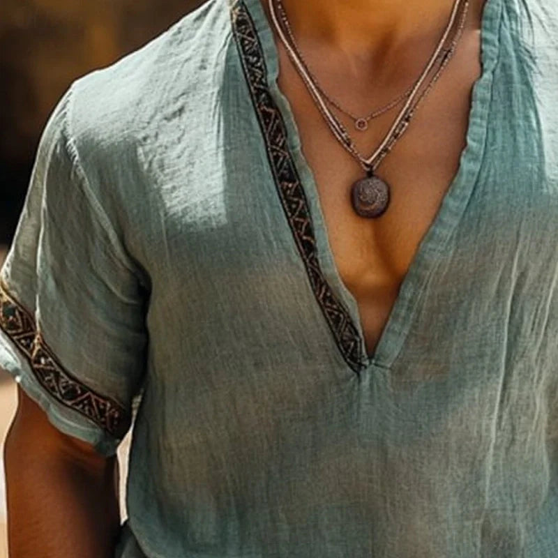 Valerio | Camicia estiva boho da uomoeren