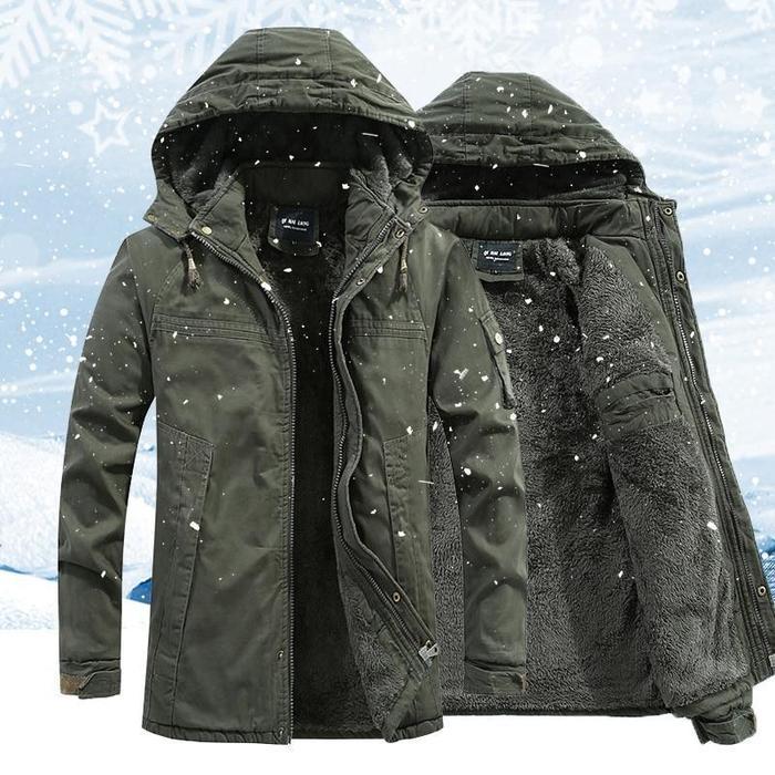 Giacca Invernale Calda e Stile con Dettagli Pratici