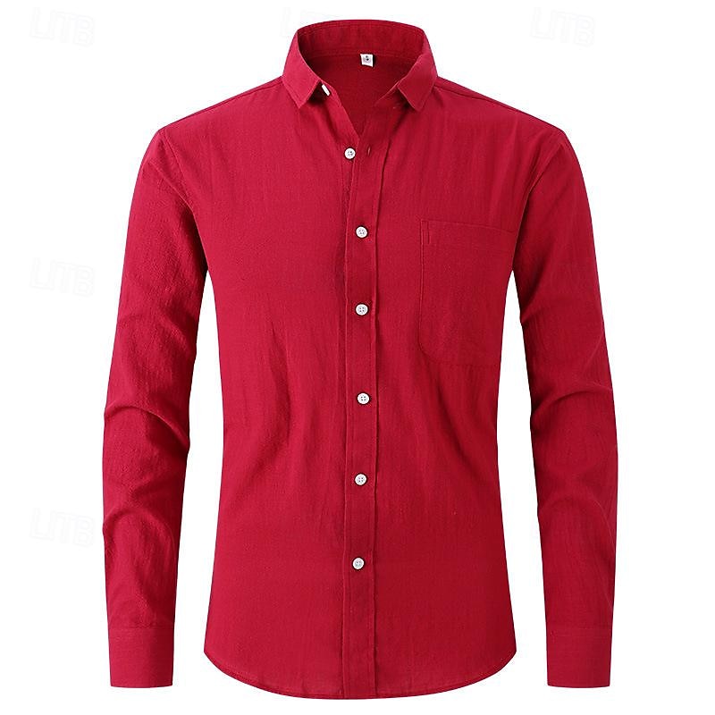 Matteo | Camicia Classica a Maniche Lunghe in Lino