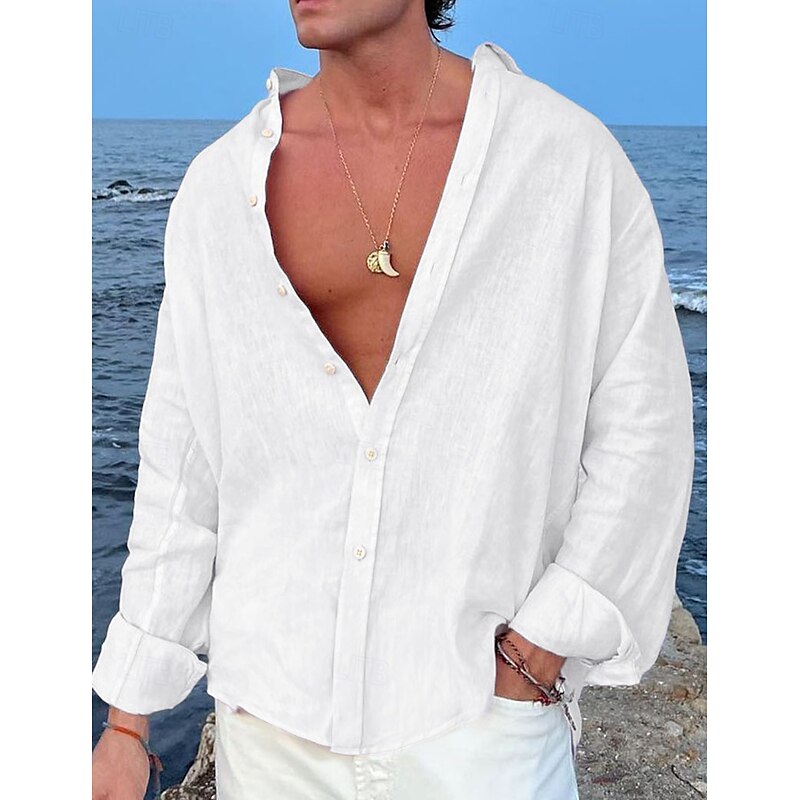 Lorenzo - Camicia in Lino da Uomo