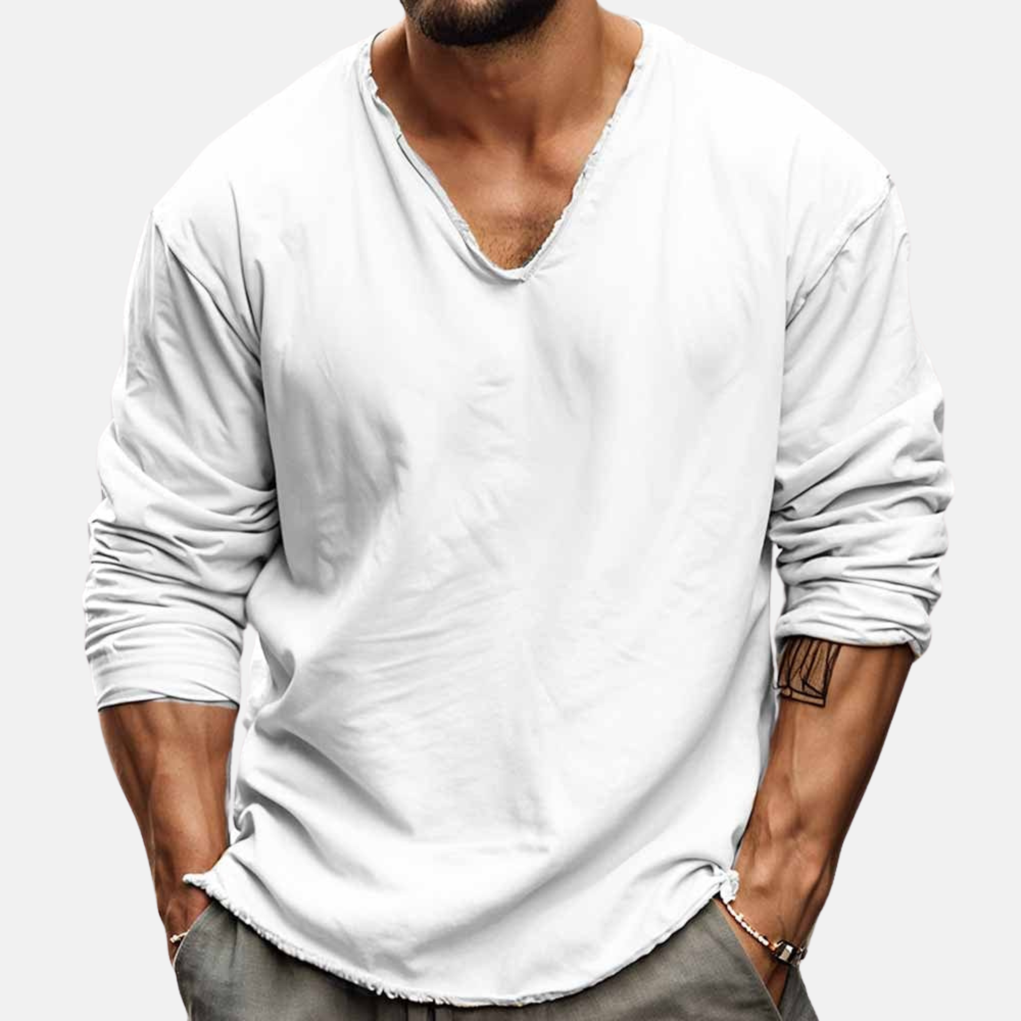 Emanuele | Elegante t-shirt a maniche lunghe