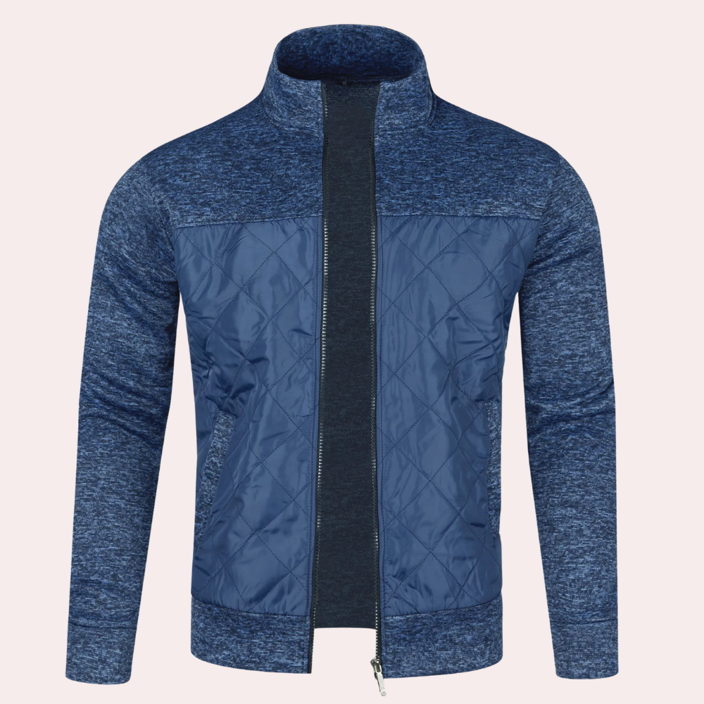 Alberto | Cardigan moderno con zip per uomo