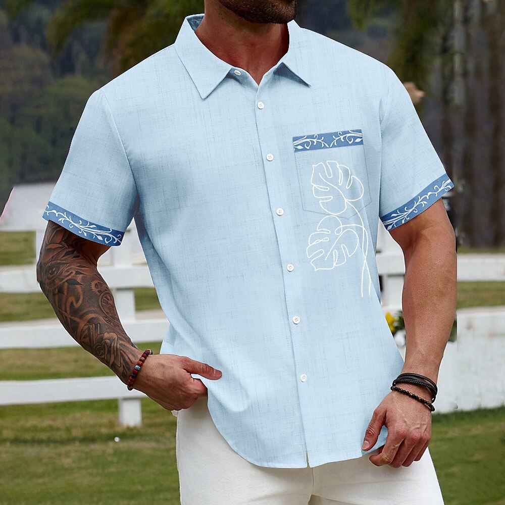 Emanuele | Camicia Tropicale a Maniche Corte