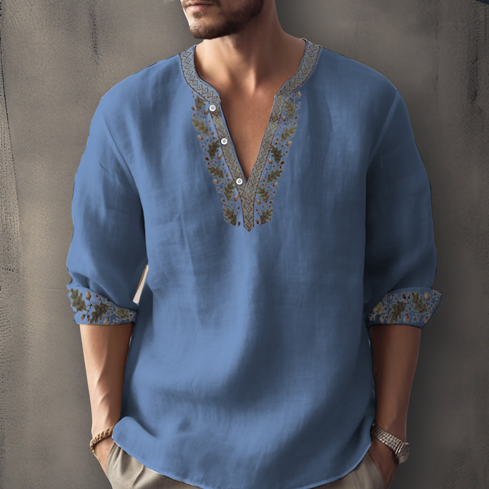 Stefano - Camicia casual estiva con maniche lunghe