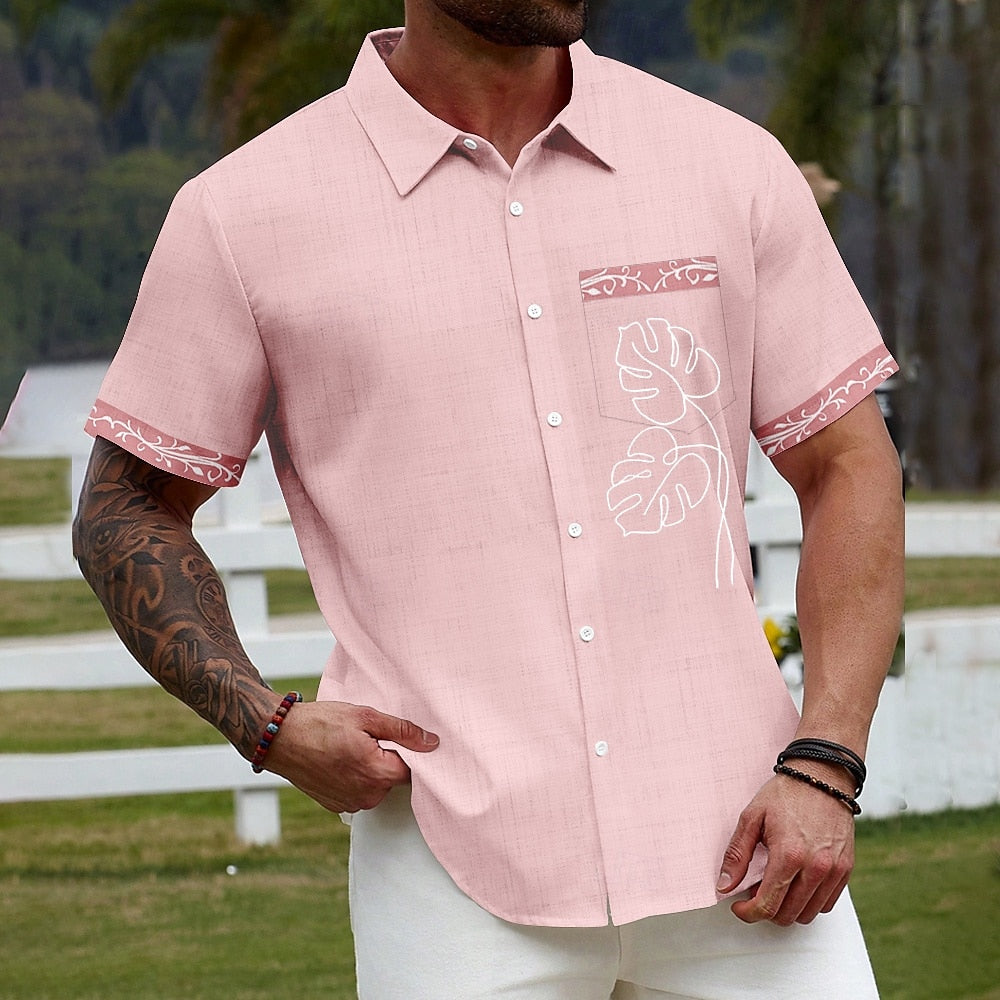 Emanuele | Camicia Tropicale a Maniche Corte