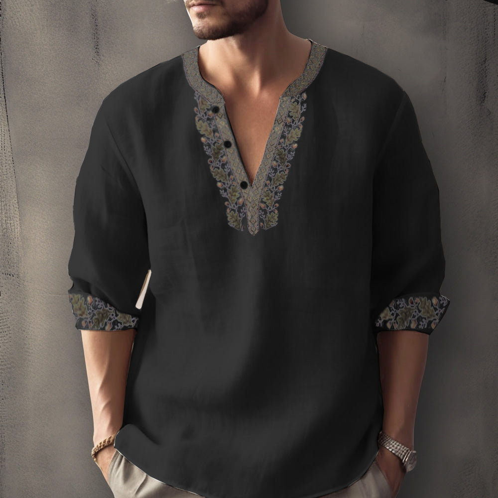 Stefano - Camicia casual estiva con maniche lunghe