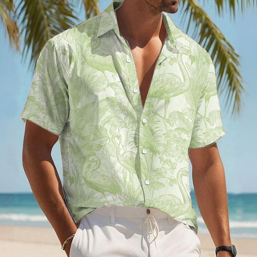 Niccolò | Camicia Tropicale a Maniche Corte