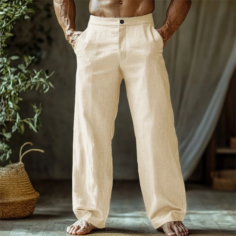 Gaetano | Pantalone estivo in lino per uomo