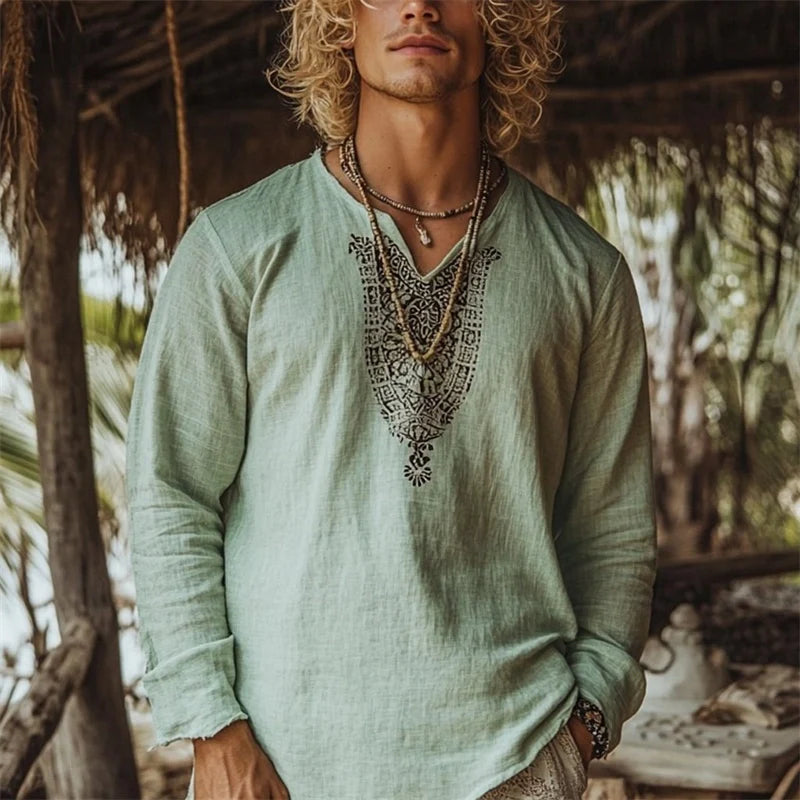Amedeo | Camicia estiva boho da uomo