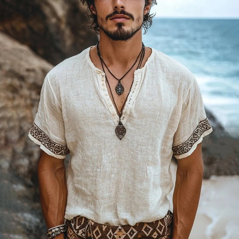 Filippo | Camicia estiva boho da uomo