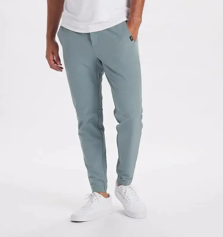 Pantaloni Comodi in Tessuto Elasticizzato