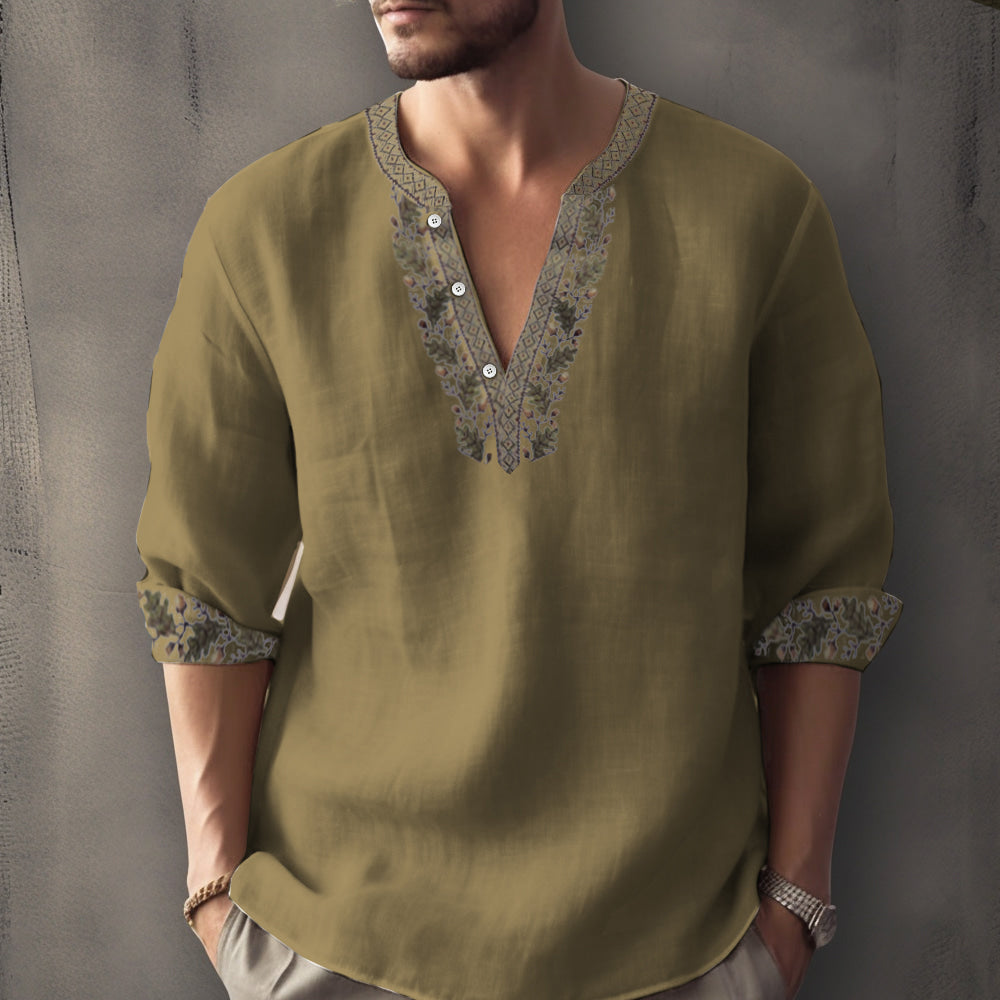 Stefano - Camicia casual estiva con maniche lunghe