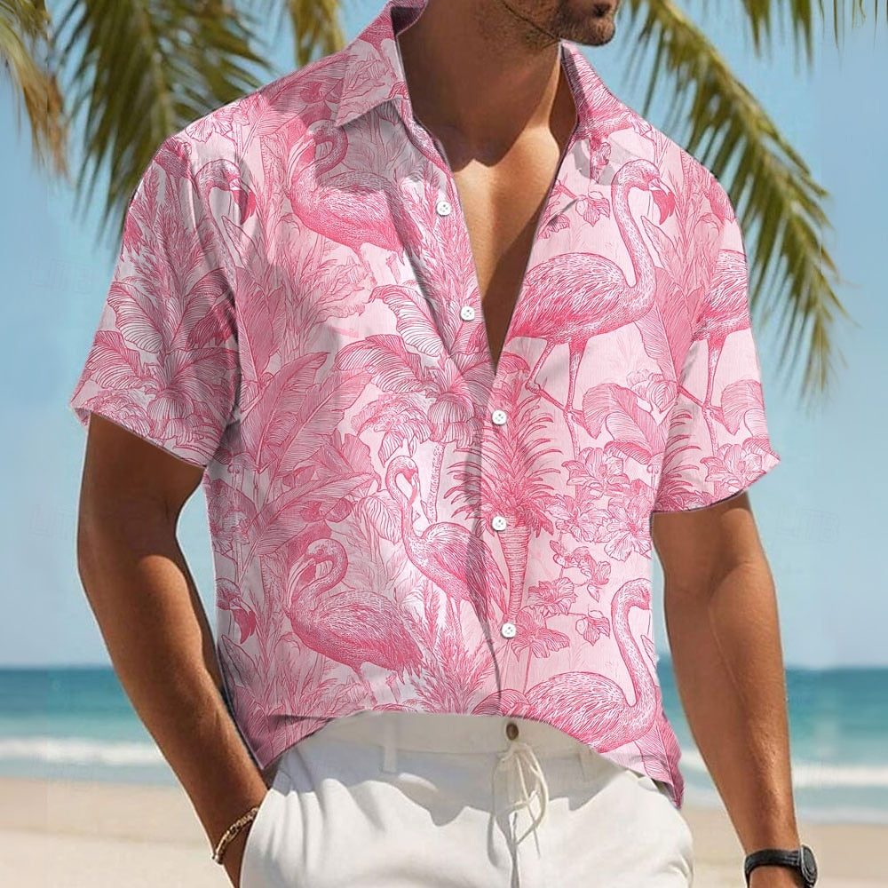 Niccolò | Camicia Tropicale a Maniche Corte