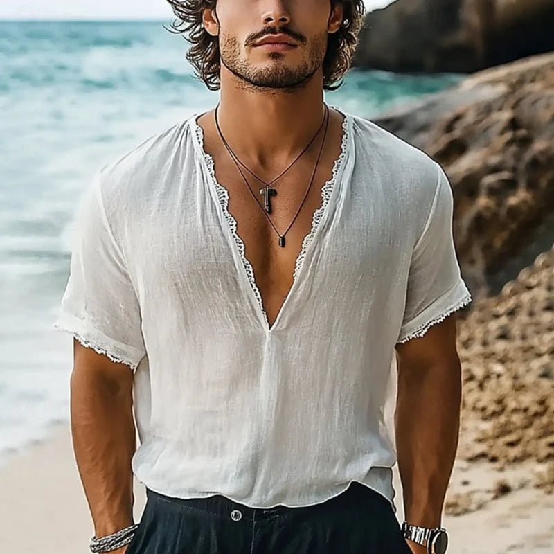 Luciano | Camicia estiva boho da uomo