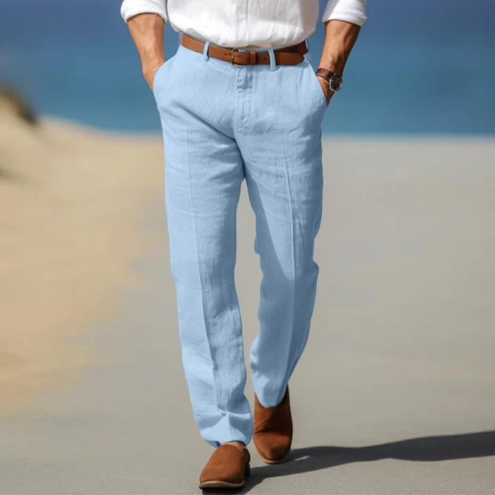 Matteo | Pantaloni Estivi in Lino da Uomo