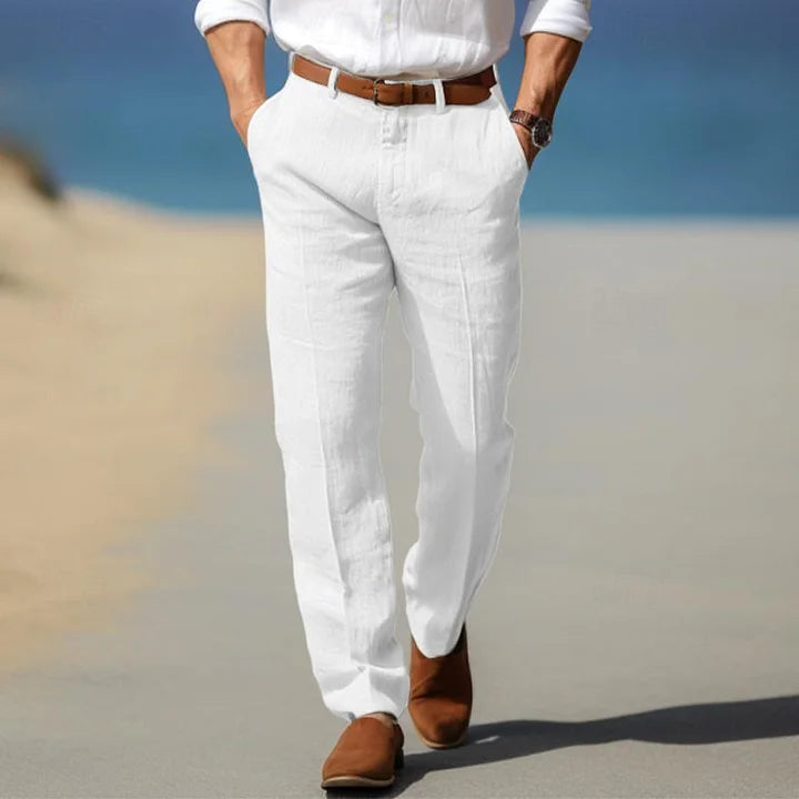 Matteo | Pantaloni Estivi in Lino da Uomo
