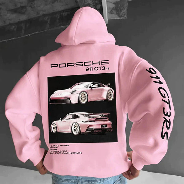 Enzo | Felpa uomo con cappuccio oversize racing