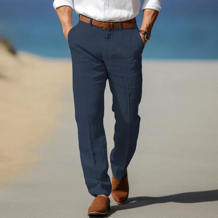 Matteo | Pantaloni Estivi in Lino da Uomo
