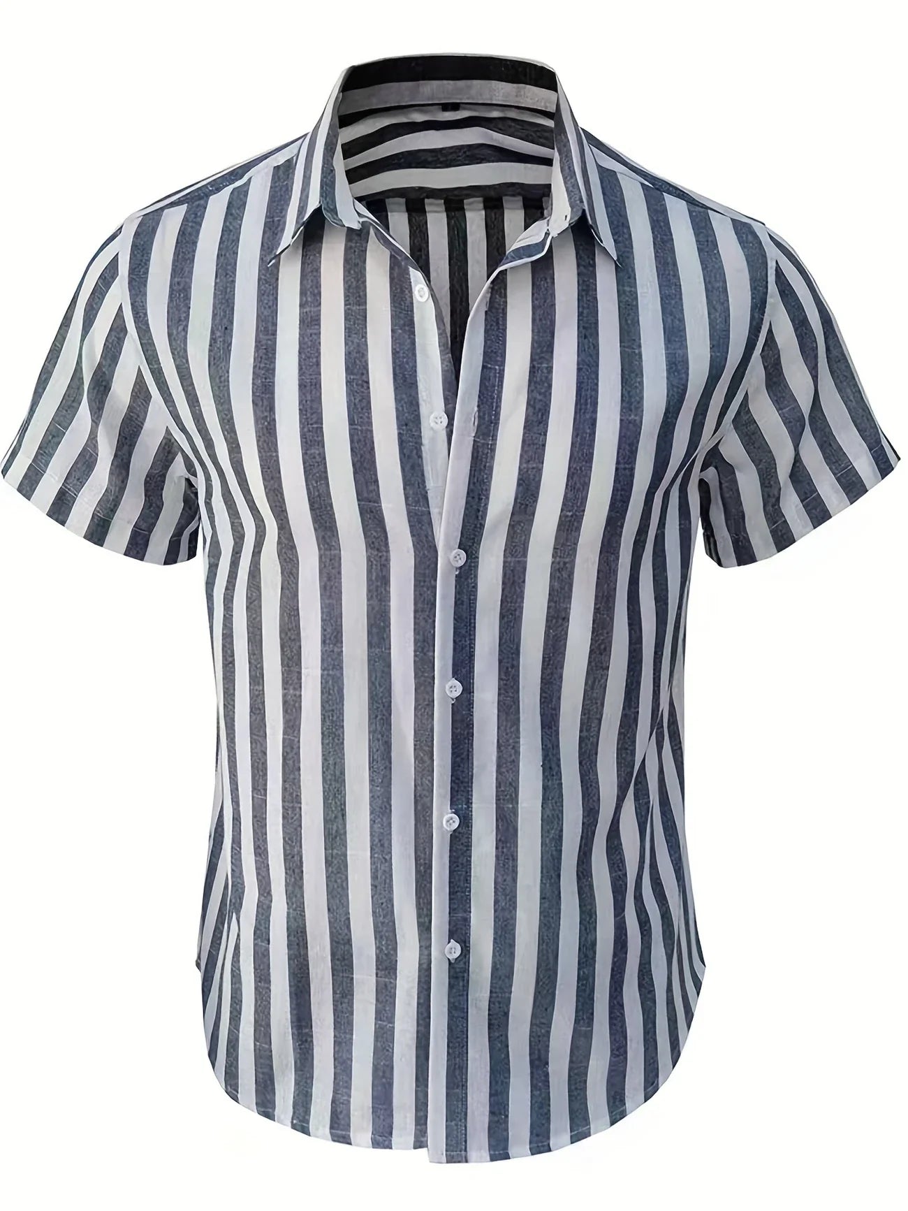 Andrea | Camicia a Righe a Maniche Corte