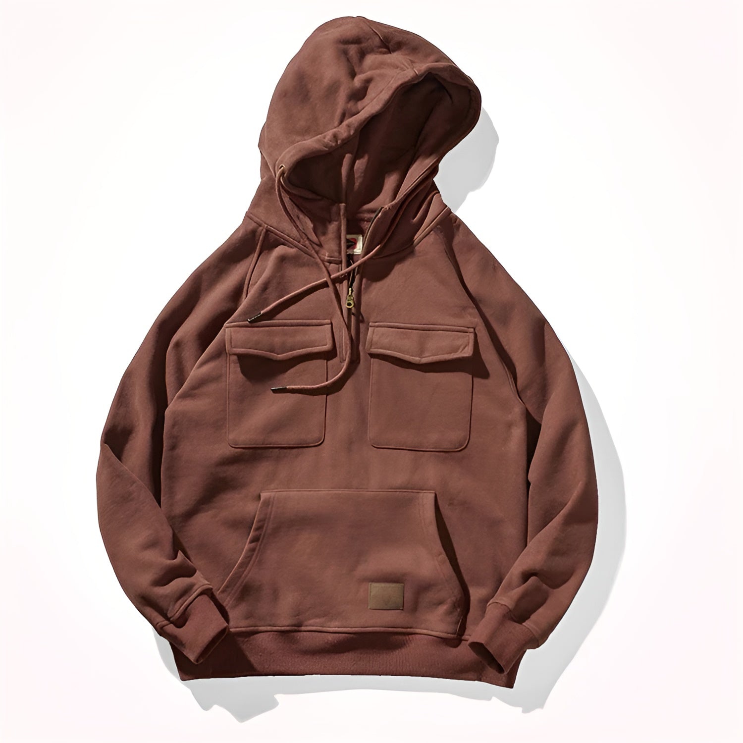 Fabio | Felpa uomo con cappuccio e zip casuale