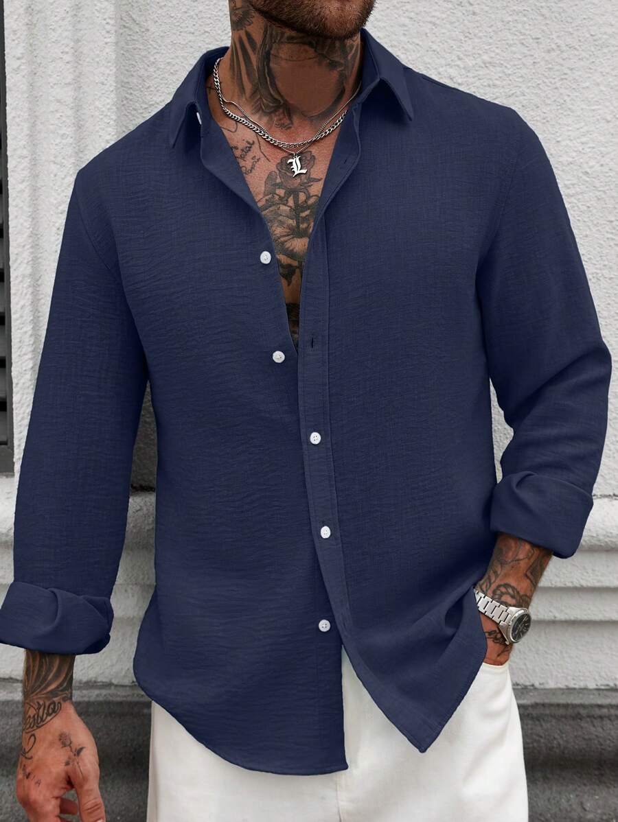 Emanuele | Camicia estiva elegante da uomo