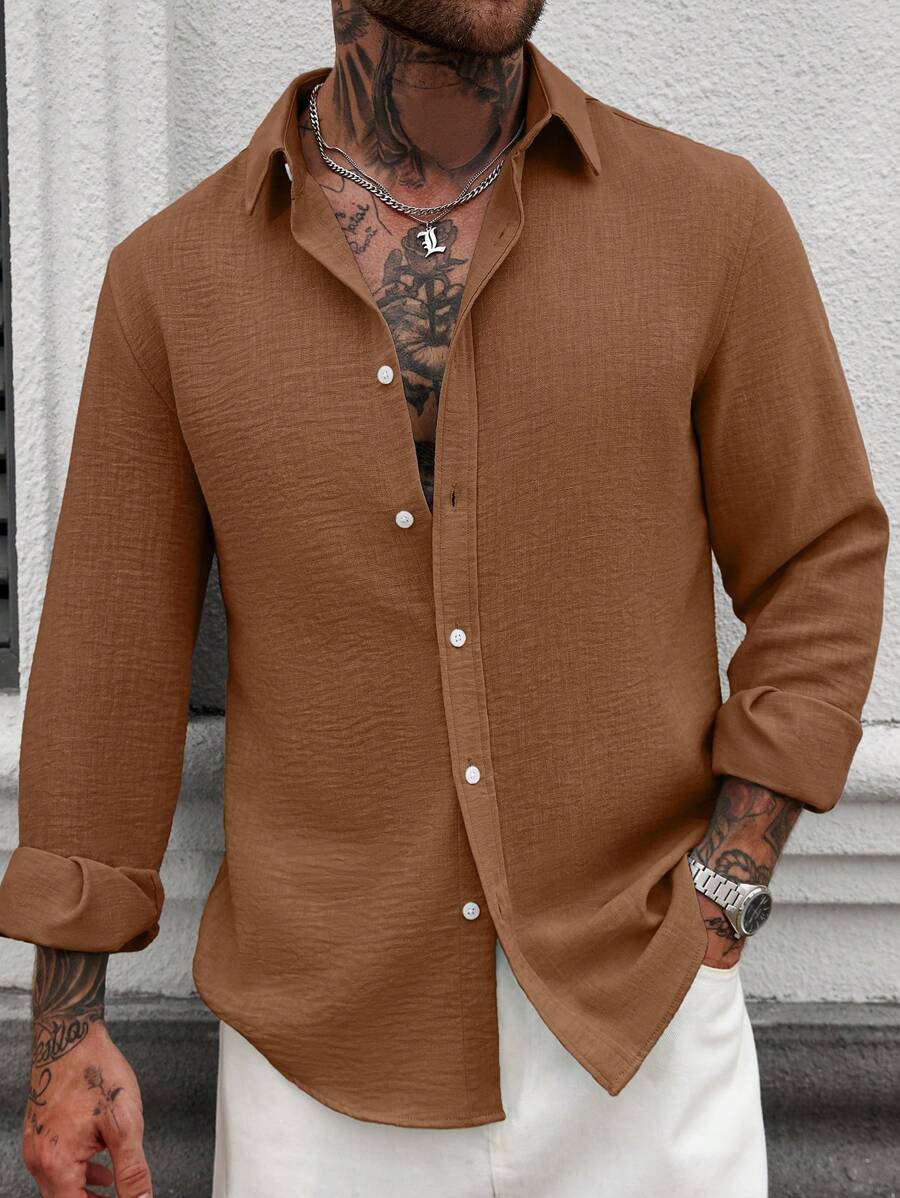 Emanuele | Camicia estiva elegante da uomo