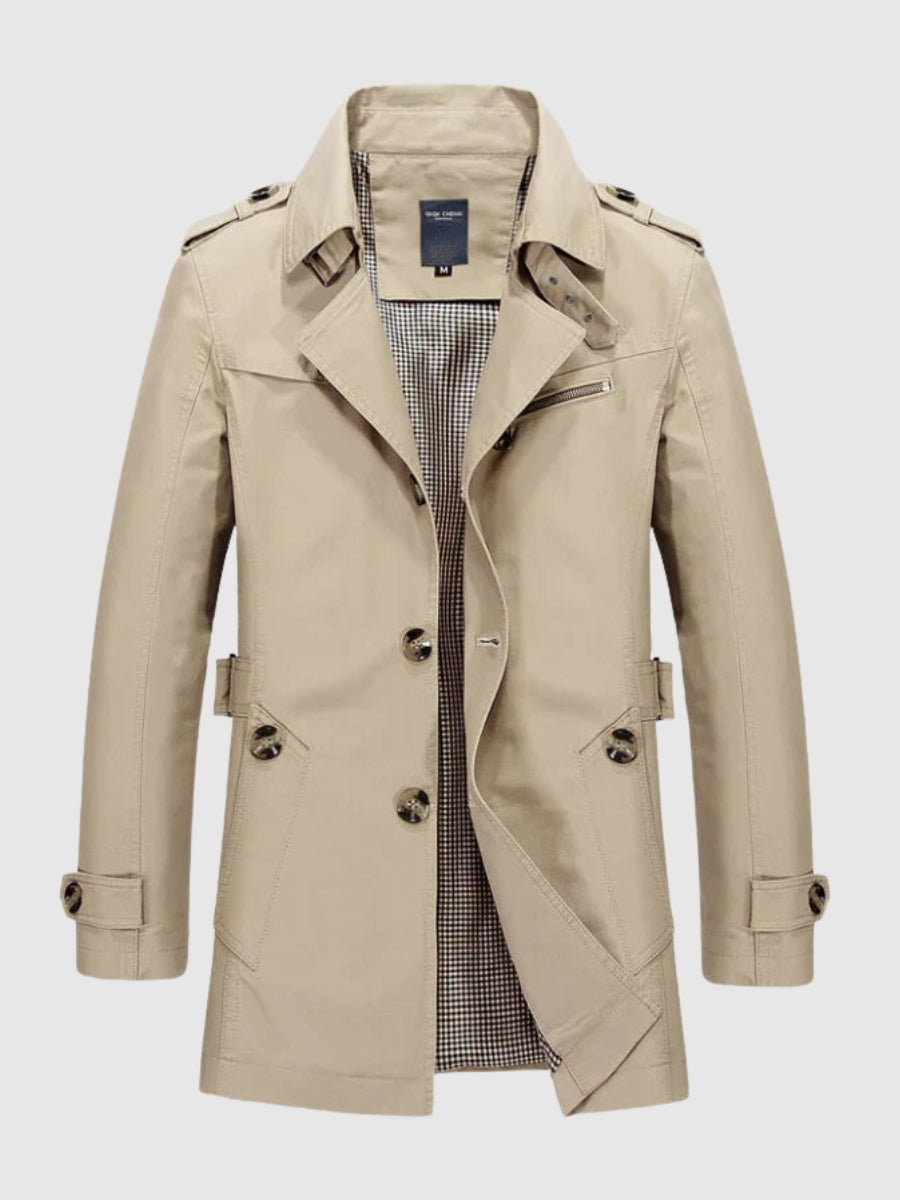 Francesco | Giubbotto impermeabile casual uomo cotone elegante
